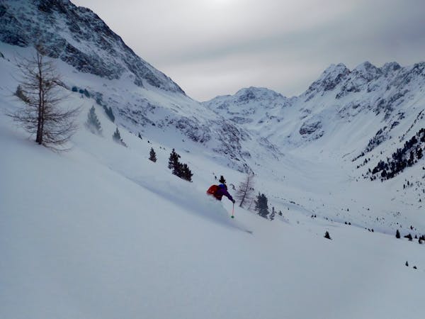 The Finest Freeride Lines at Austria's Highest Ski Resort