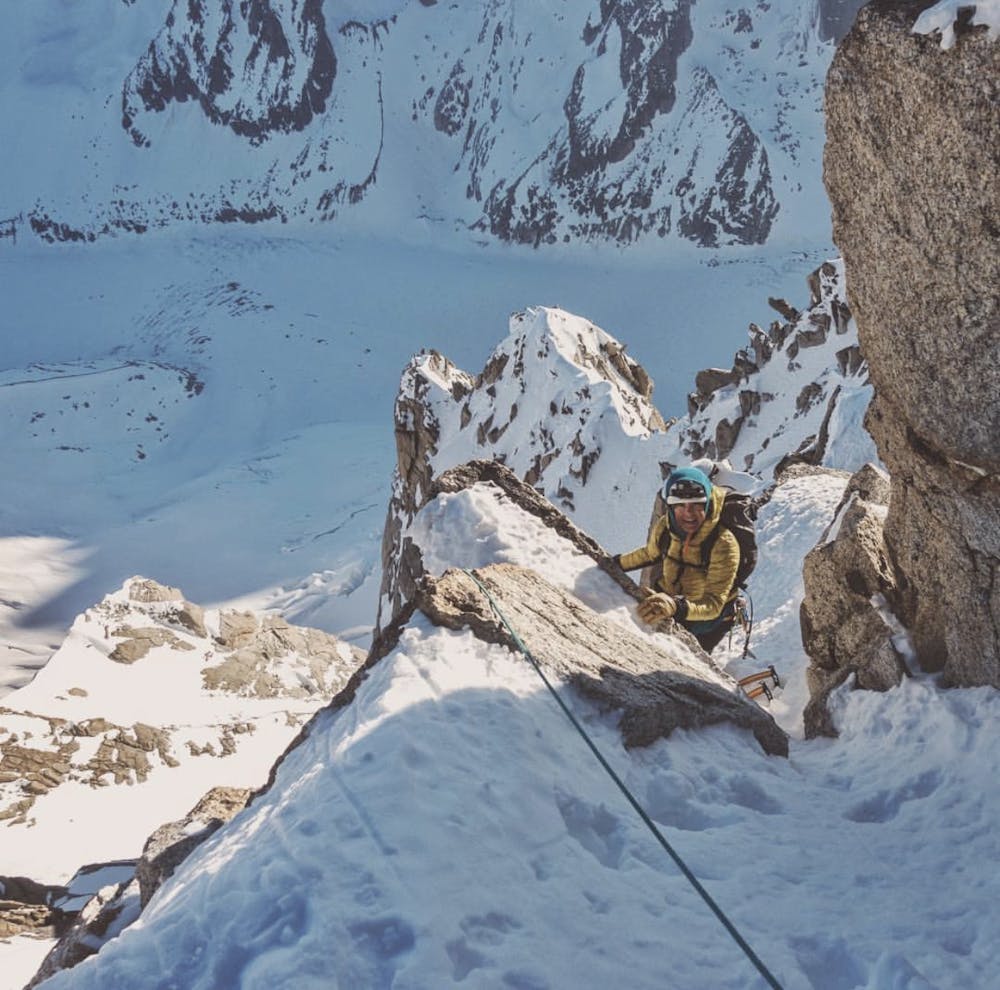 A few technical steps on Grande Rocheuse