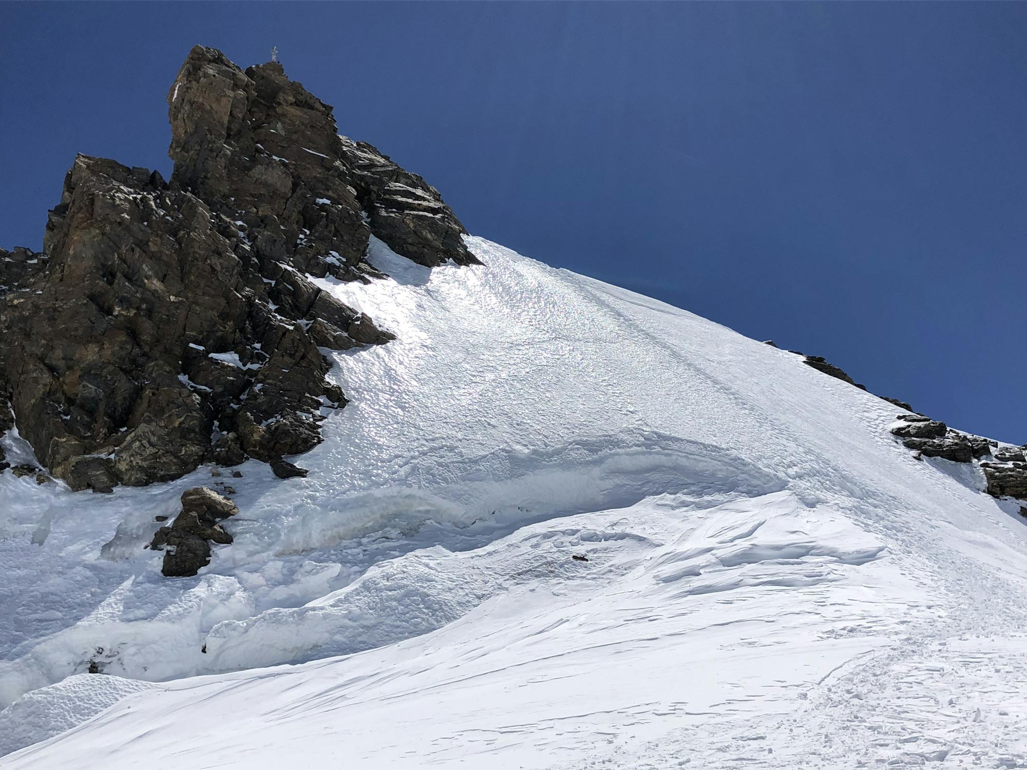 Corno Nero showing ascent route