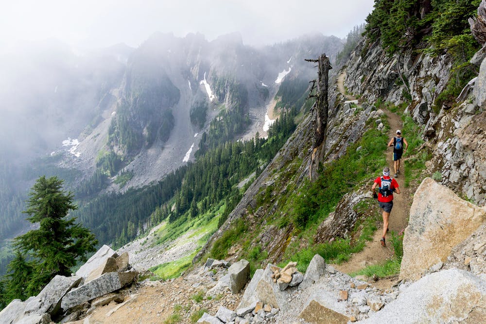 Trail runners on the Kendall Katwalk