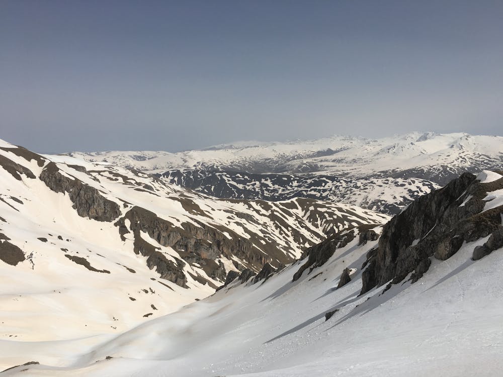 View towards the bottom of the skiing line - Korabska Mlaka