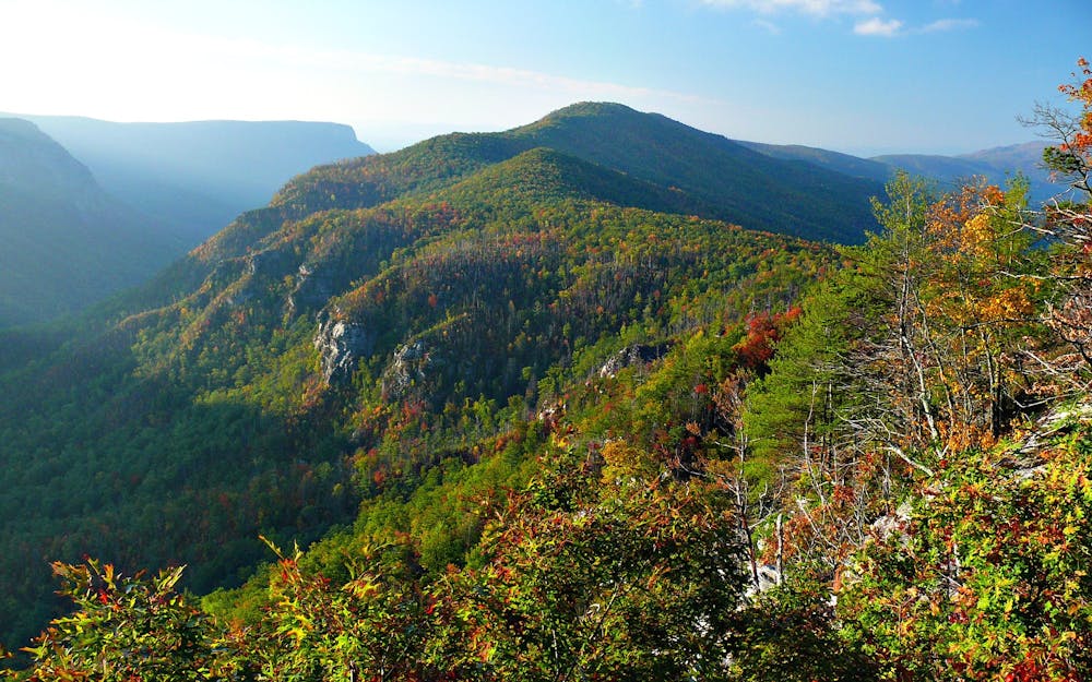 Dogback Mountain, as seen from Wiseman's View in Linville Gorge