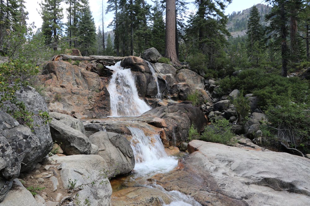 One of the waterfalls along Squaw Creek