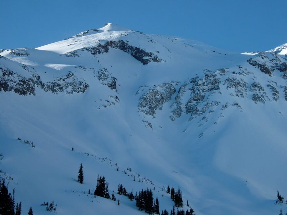 A Close look at Mount Ruth in Winter
