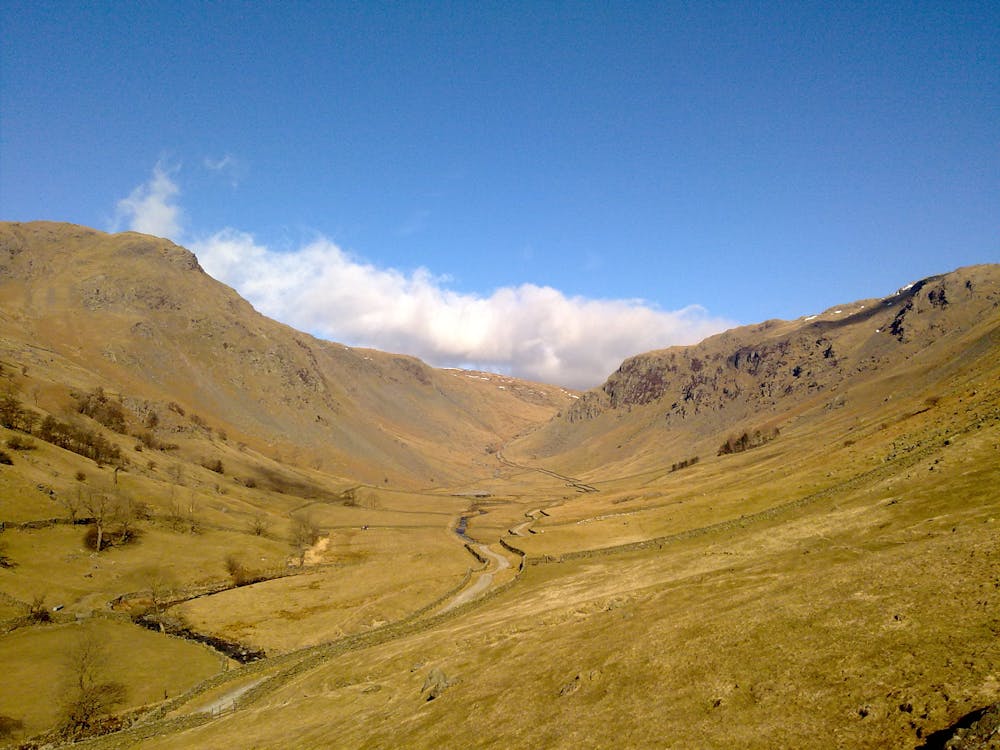 The view up Longsleddale from above Sadgill