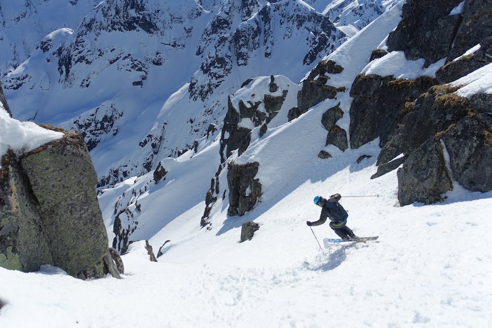 Top of the couloir 