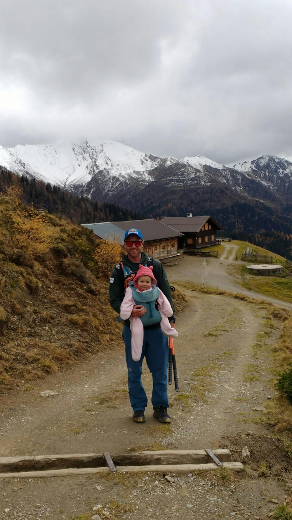 The hike is very family friendly! Arriving at the Poltenalm 