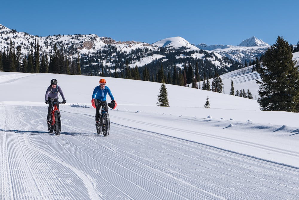 Mountain views and perfectly groomed trails.
