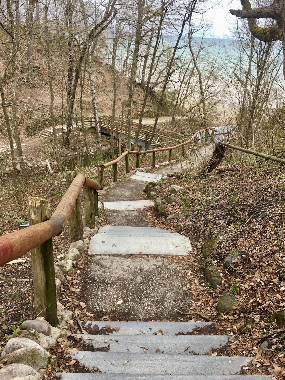 Stairs on the Seven Bridges trail