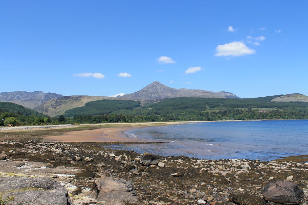Looking towards Goatfell from Brodick