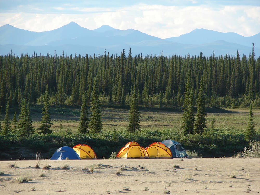 Camping on the dunes