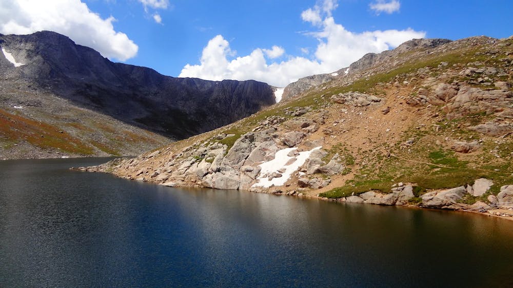 Summit Lake and the start of the hike