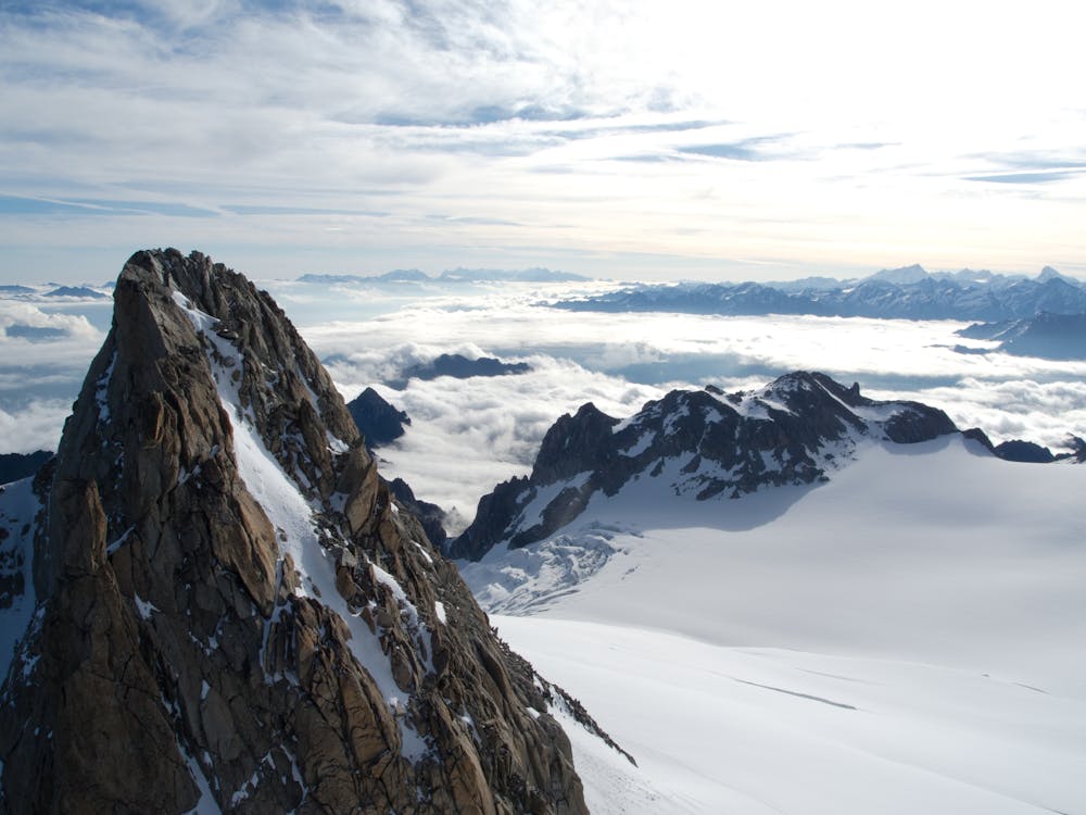 Aiguille du Tour, view to the E from the summit
