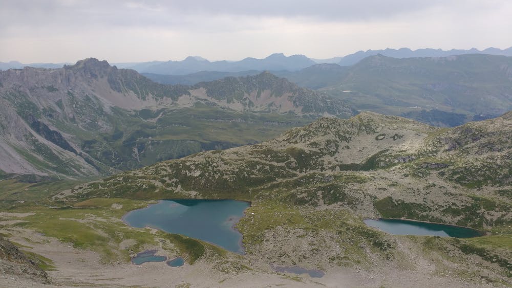 Lakes seen from col d'enclave