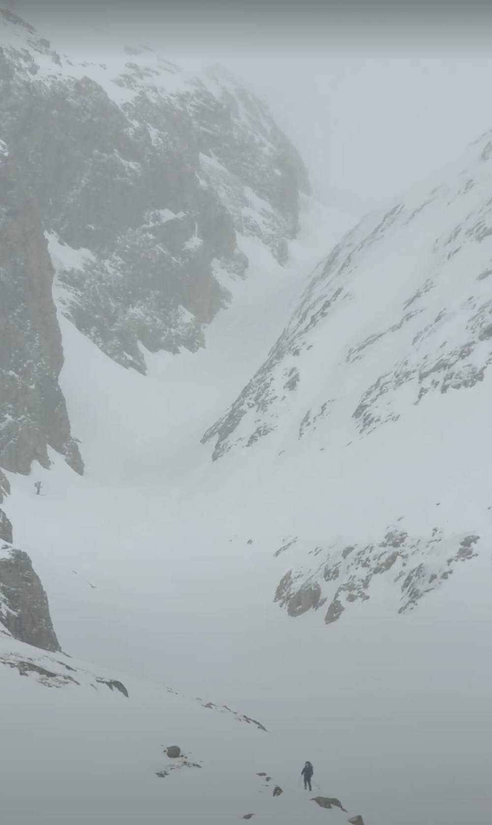 Couloir viewed from below.