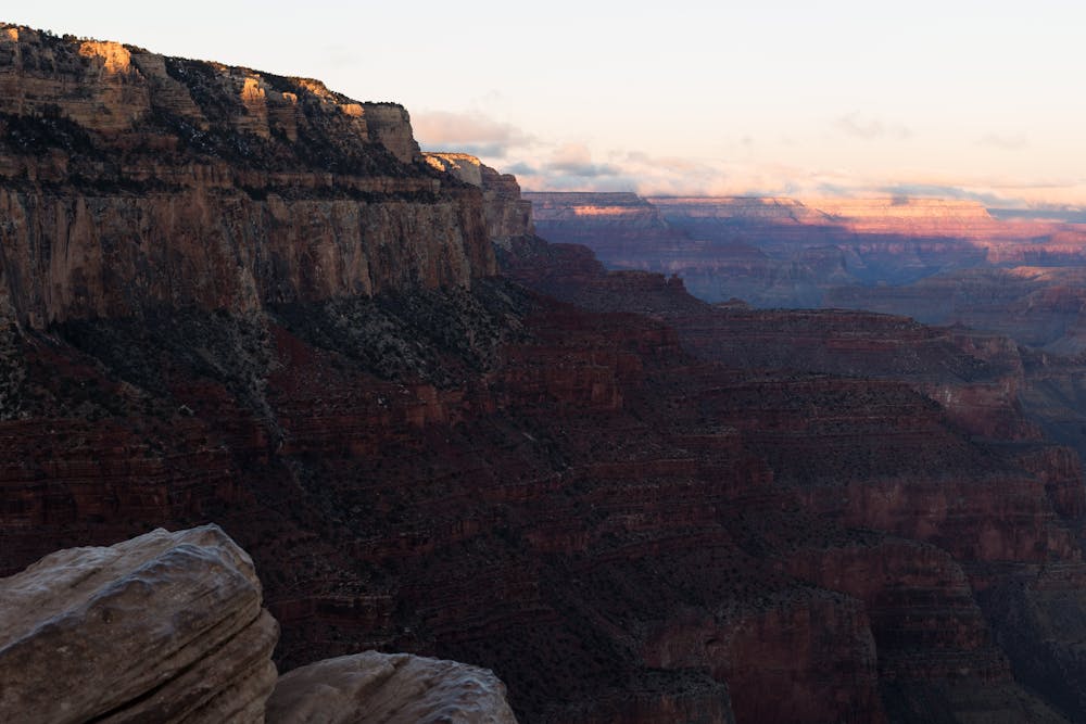 First rays from Ooh Aah Point