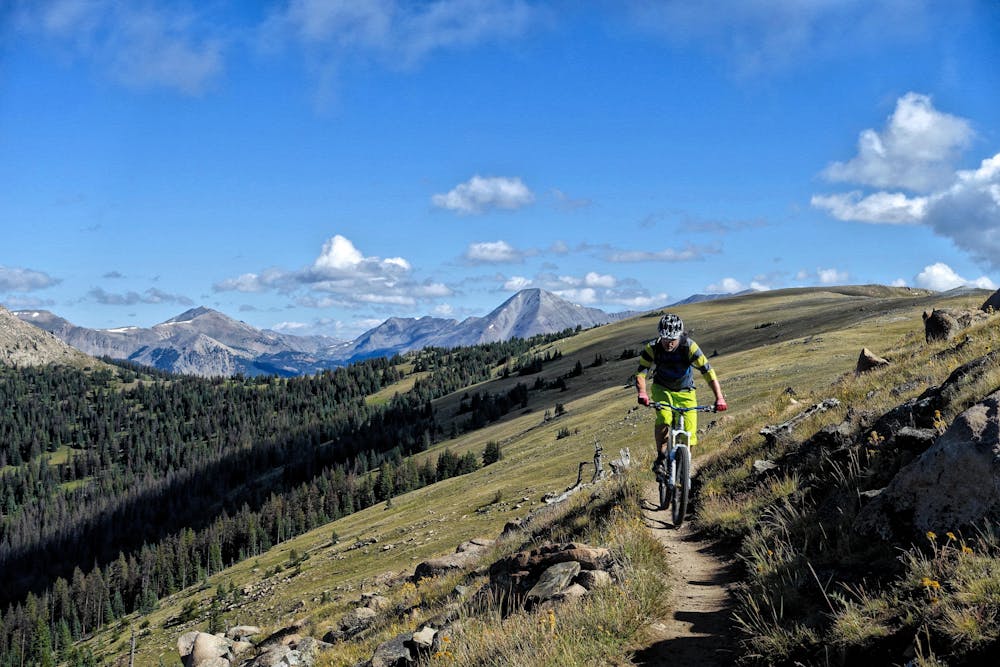 The views from the Monarch Crest Trail are second to none! Rider: Marcel Slootheer.