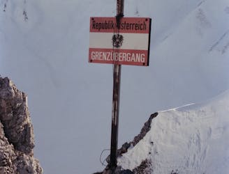 Gatterl Abfart Ski Route + Official border crossing