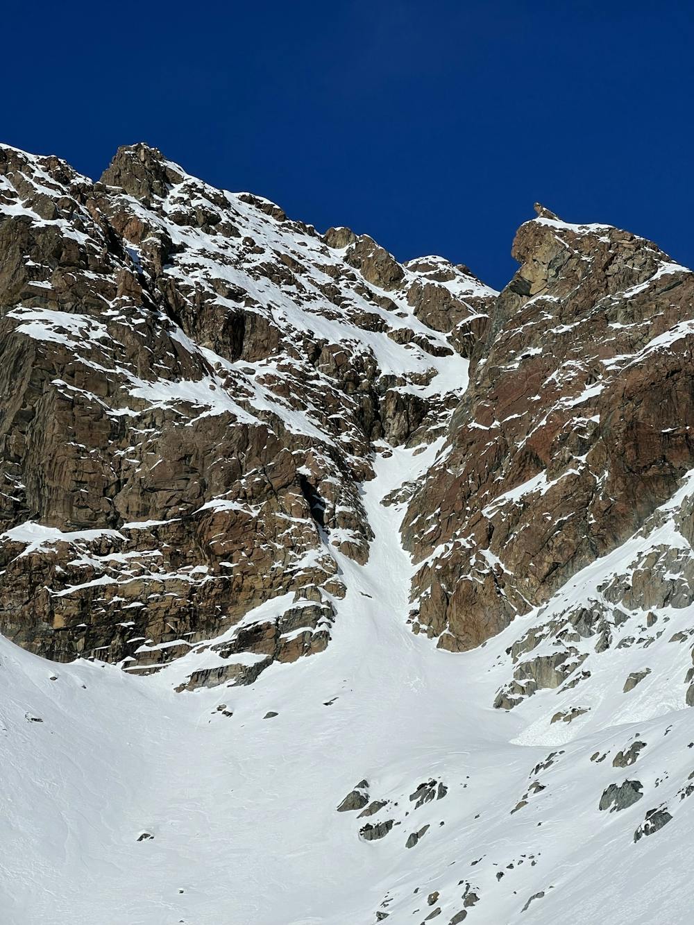 The second and last couloir to get to the top