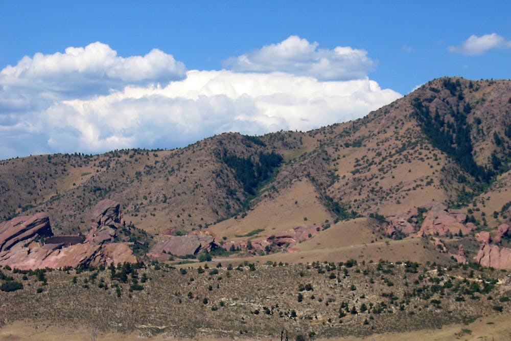 Mount Morrison with Red Rocks at its base