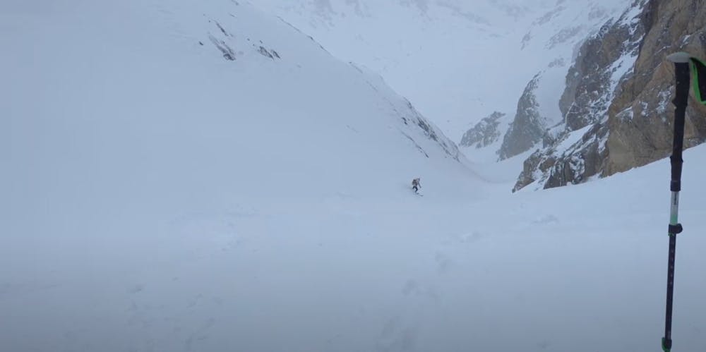 Couloir viewed from the above.