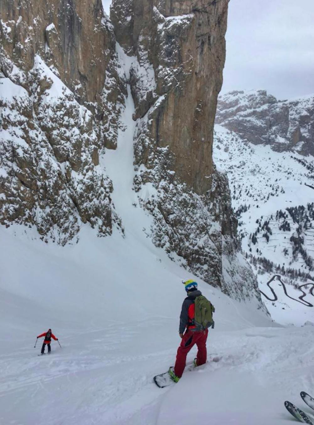 The Couloir Widens As It Progresses