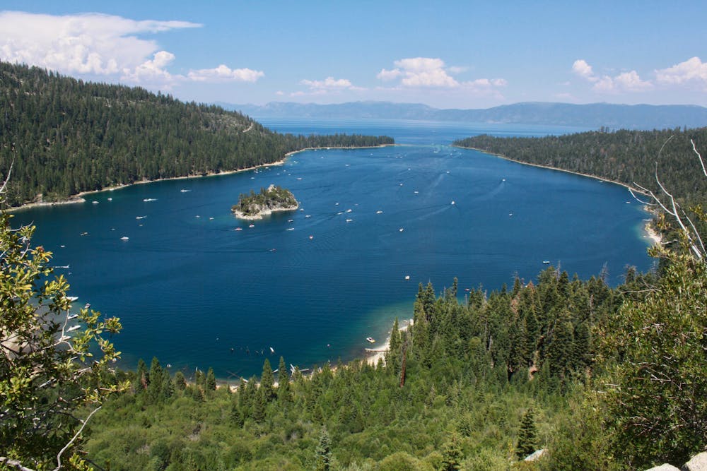 View over Emerald Bay.