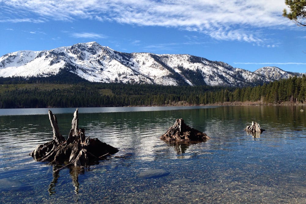 View across the lake near Fallen Leaf Lake Campground.