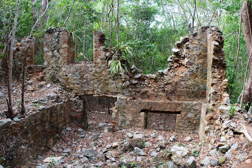 The first ruins encountered along the trail