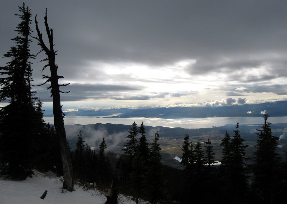 View of Flathead Lake from the flanks of Aeneas