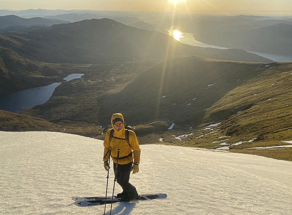 Gavin Carruthers near the summit of Ben Lawers
