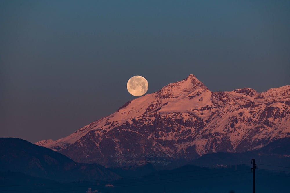Moonset - Luna e Rocciamelone