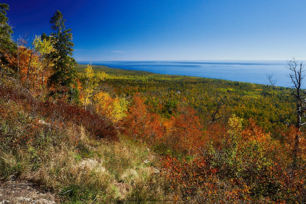 View over Lake Superior from Oberg Mountain