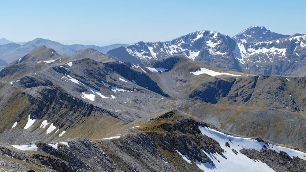 The view from the highest top of the Grey Corries - Stob Coire Claurigh.