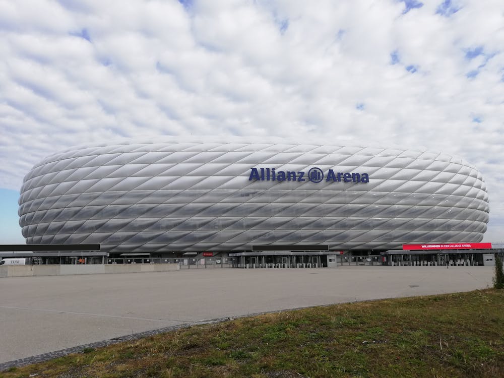 The Allianz Arena - Home to Bayern Munich and the start point for this run.