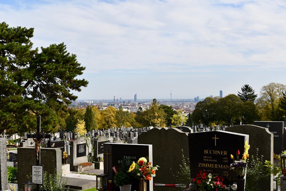View over Ottakring Cemetery