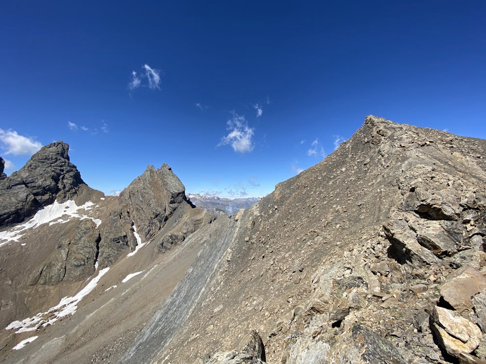 Photo from Col de Petit jean 3065 m  pentes S - Aiguille de l'Épaisseur 3230 m versant SE