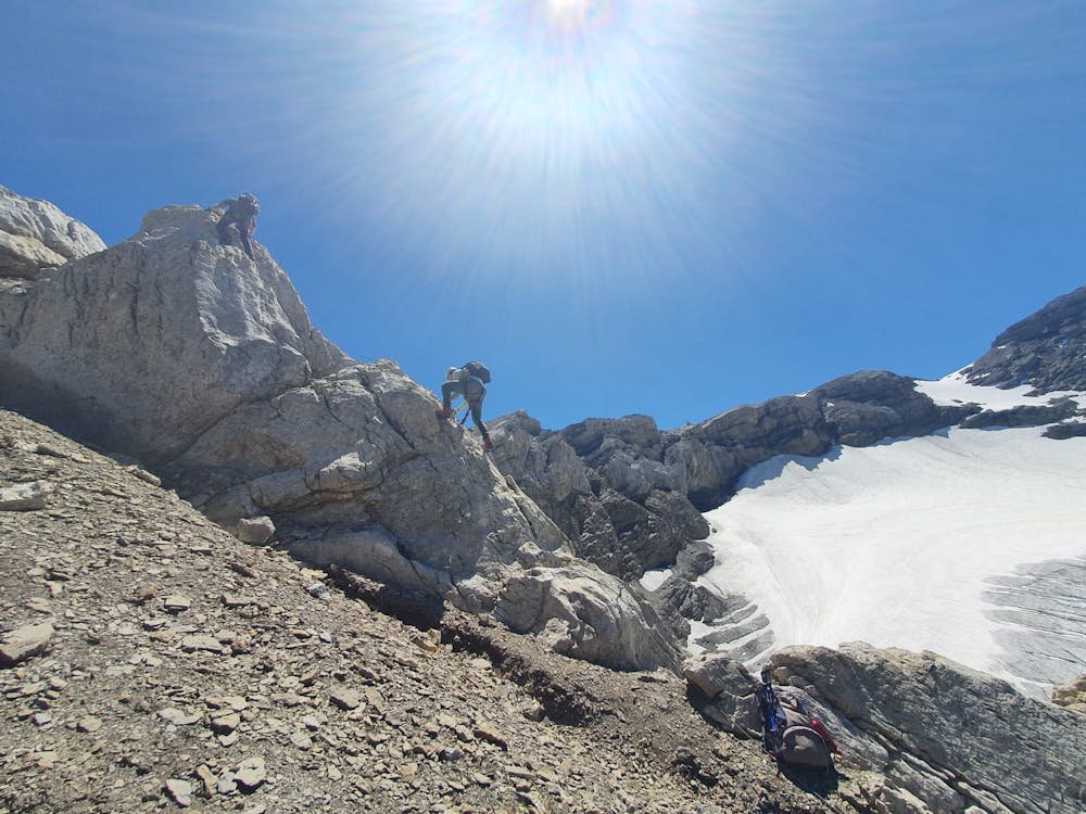 Photo from Le Jorat - refuge de Pierredar - via ferrata des Dames Anglaises - Glacier 3000