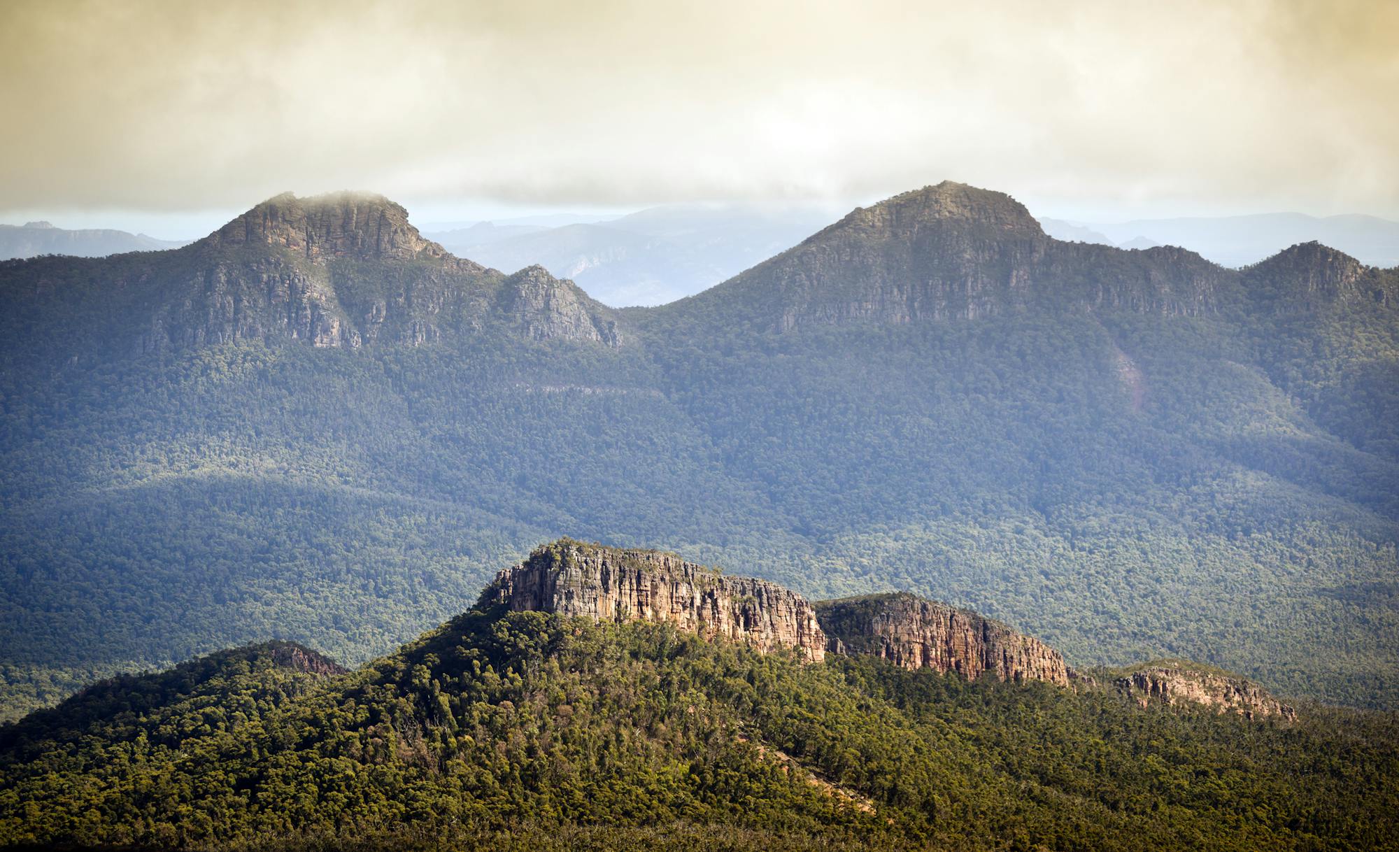 View over the Grampians National Park.