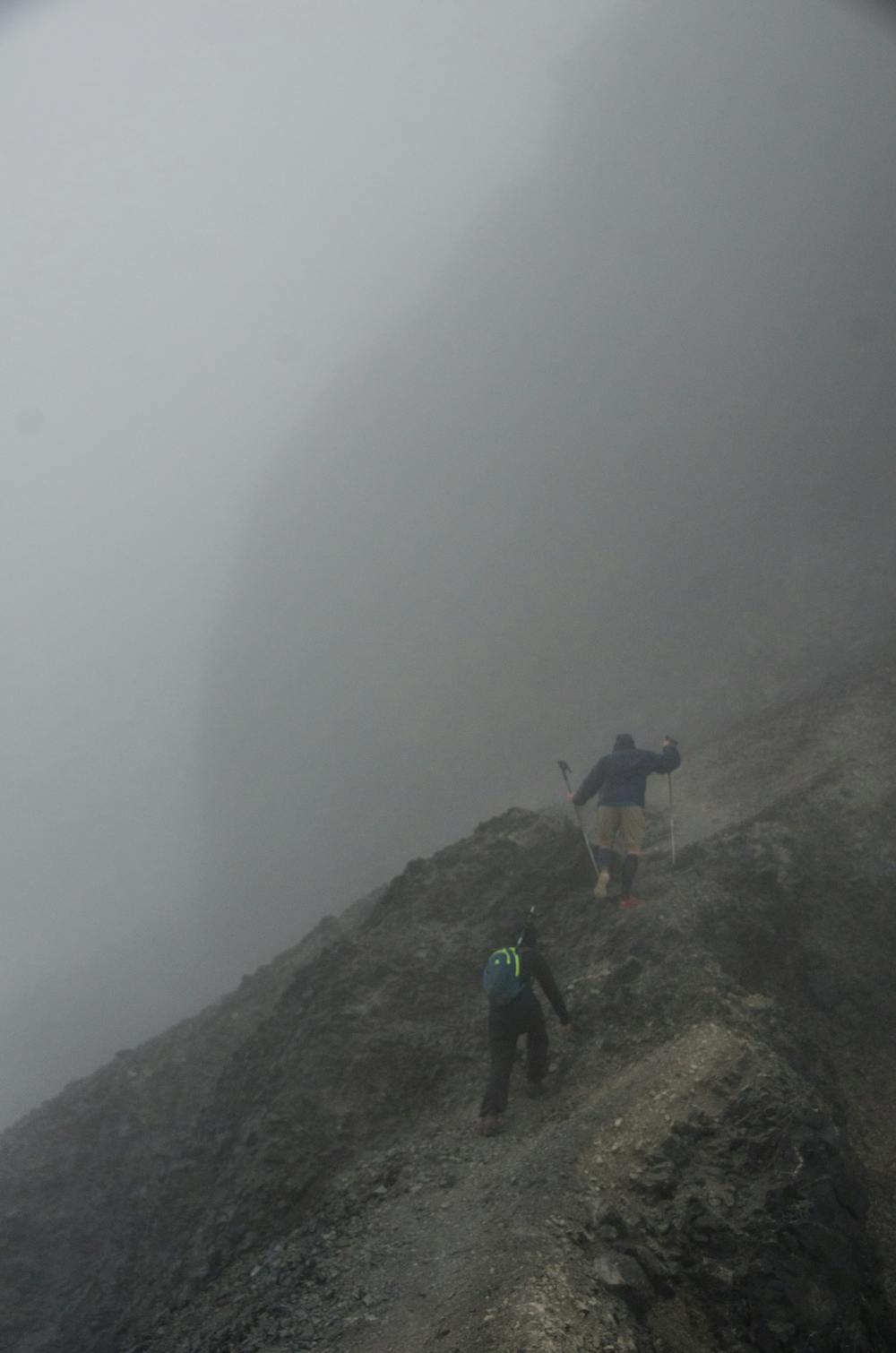 The Black Tusk itself is a doable objective along the way. However, the conditions very. In damp and foggy conditions the trail can be hard to find in the scree, and the tricky scrambling can be risky. Rockfall is common so bring a climbing helmet if you intend to summit.