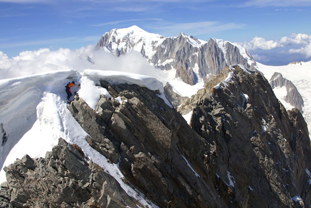 Photo from Dani Arnold Grandes Jorasses Speed Record