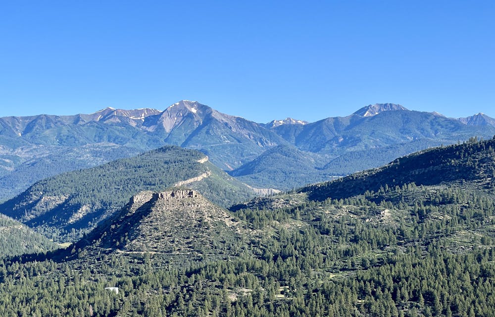 View of the La Platas from Smelter Mountain