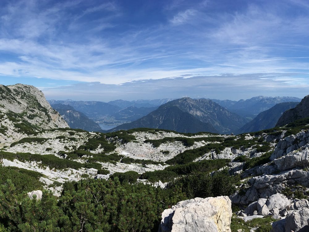 Panoramic view at the photo point Dachstein Shark