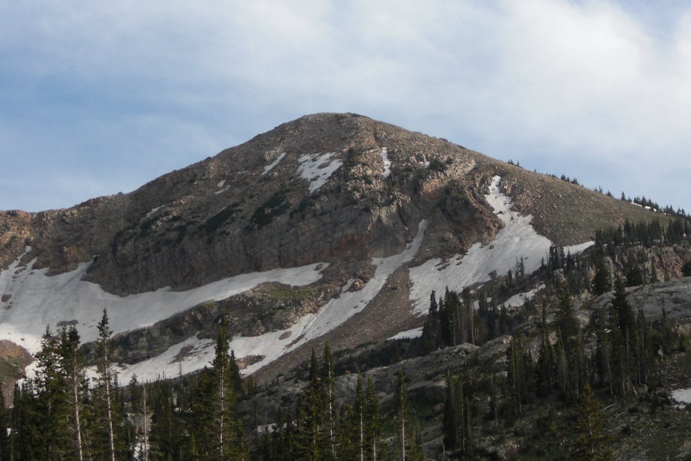 Sugarloaf Mountain (11,051 ft / 3,368 m) as seen from Albion Basin