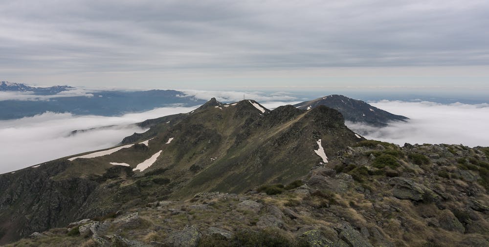 View from Girabal peak: Galinat and Pic du Han ridge