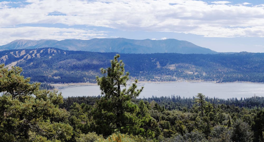 View of Big Bear Lake and San Gorgonio