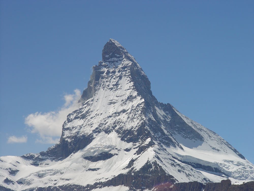 Matterhorn, Hörnli ridge between sun and shade