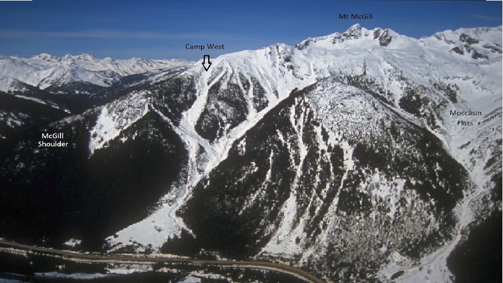 Mt McGill & Camp West Slide Path