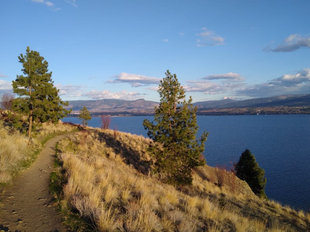 Epic views across Okanagan Lake on the upper section of the hike