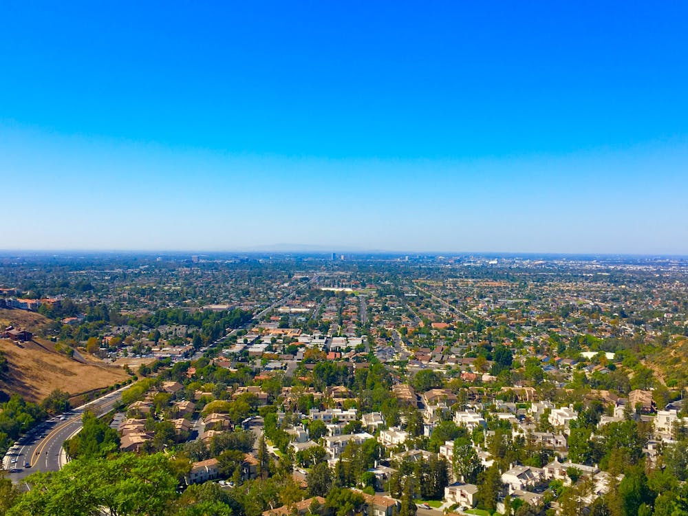 Irvine seen from above